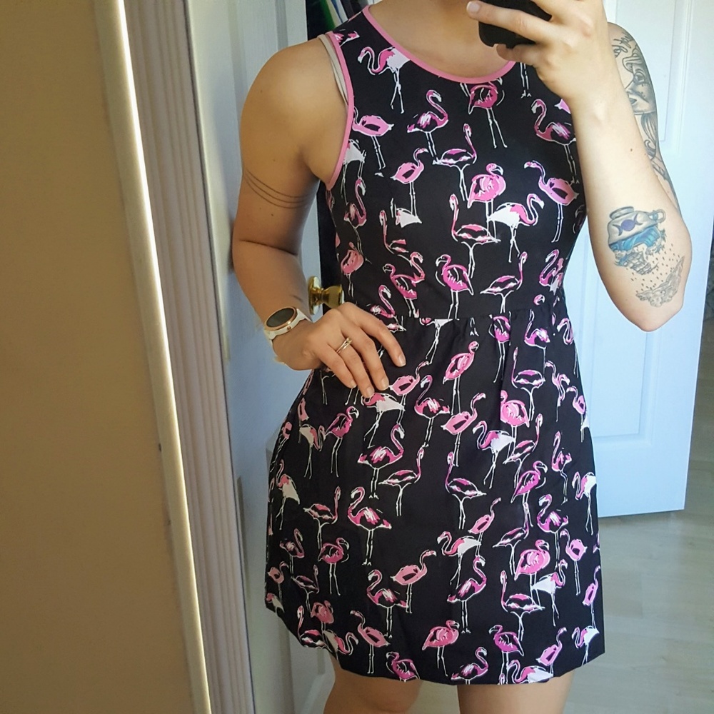 Crown & Ivy 6P Petite Flamingo Dress